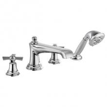 Brizo Canada T67460-PCLHP - Rook® Roman Tub Faucet with Handshower - Less Handles