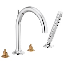 Brizo Canada T67475-PCLHP - Odin® Roman Tub Faucet with Handshower - Less Handles