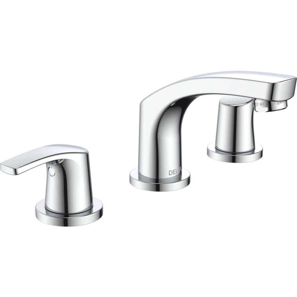 Two Handle Widespread Lavatory Faucet - Less Pop-Up