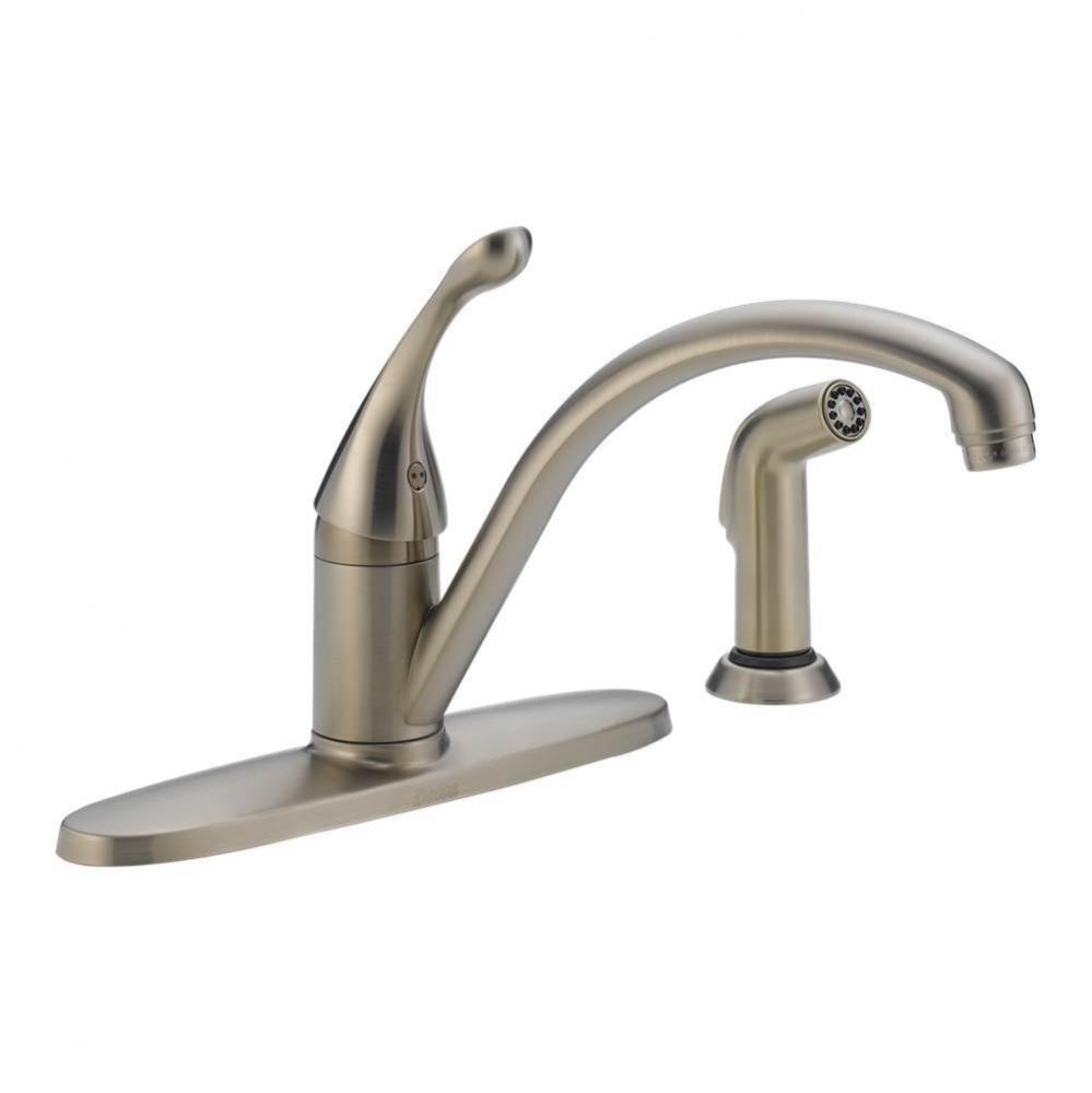 1H Kitchen Faucet W/Side