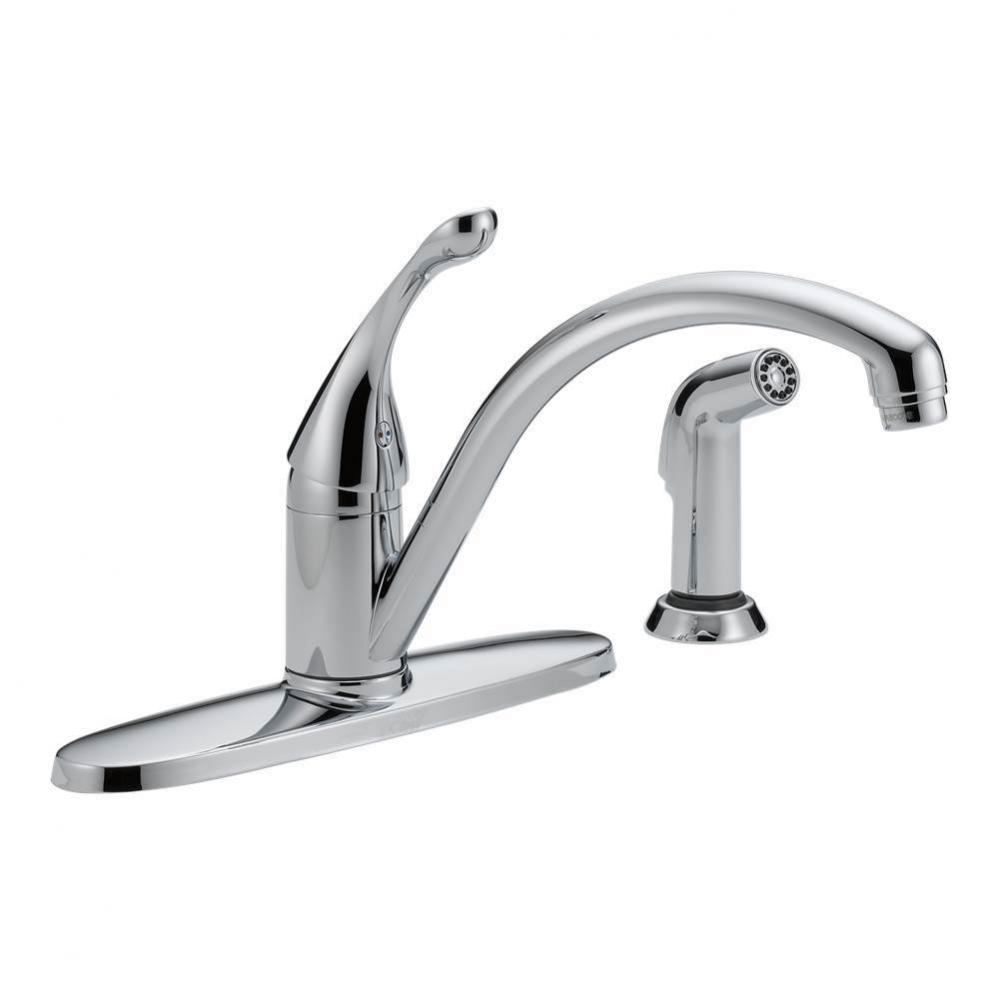 1H Kitchen Faucet W/Side