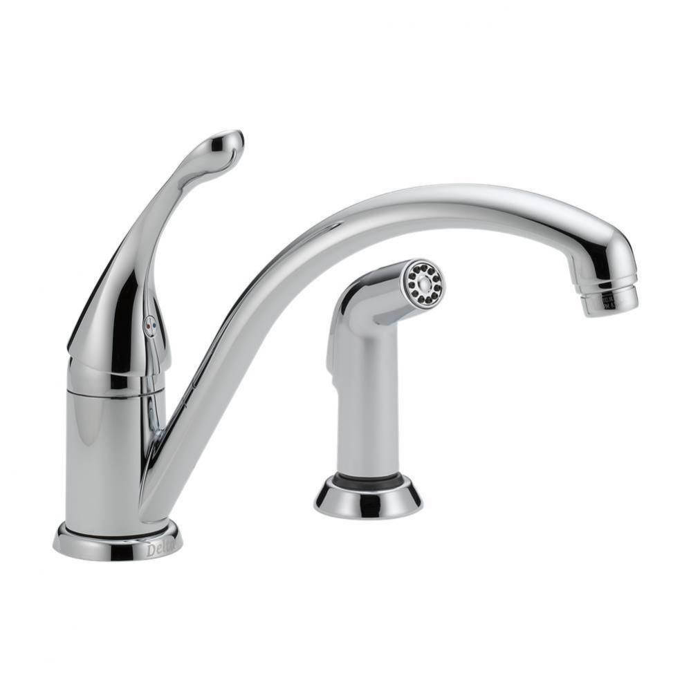 1H Kitchen Faucet W/Side Sprayer