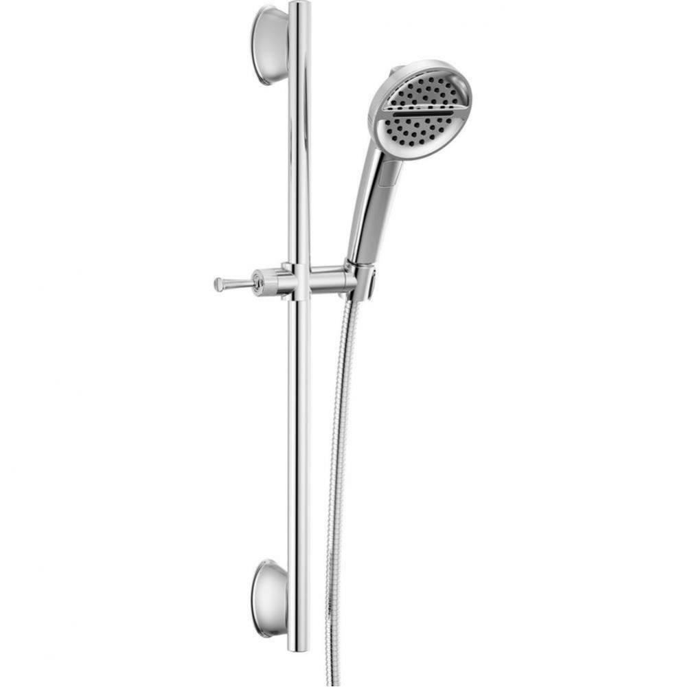 Universal Showering Components 3-Setting Slide Bar Handshower