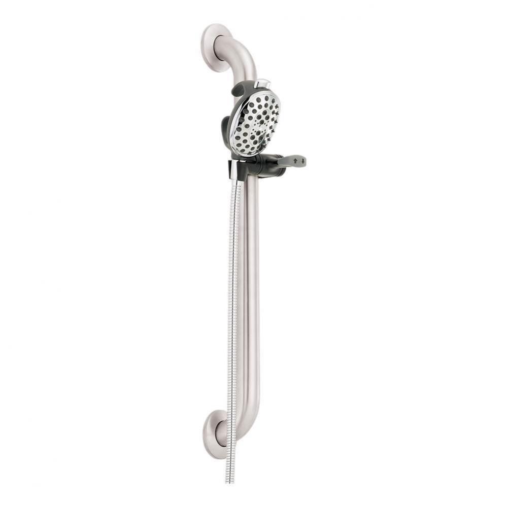 4-Spray Palm Shower, 24'' Dec Ada Bar, 60''-82'' Stretch