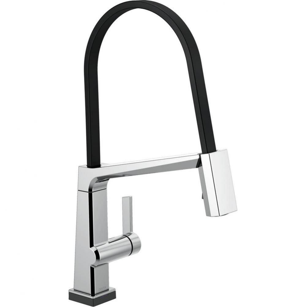 Pivotal™ Single Handle Exposed Hose Kitchen Faucet with Touch<sub>2</sub>O Technolog