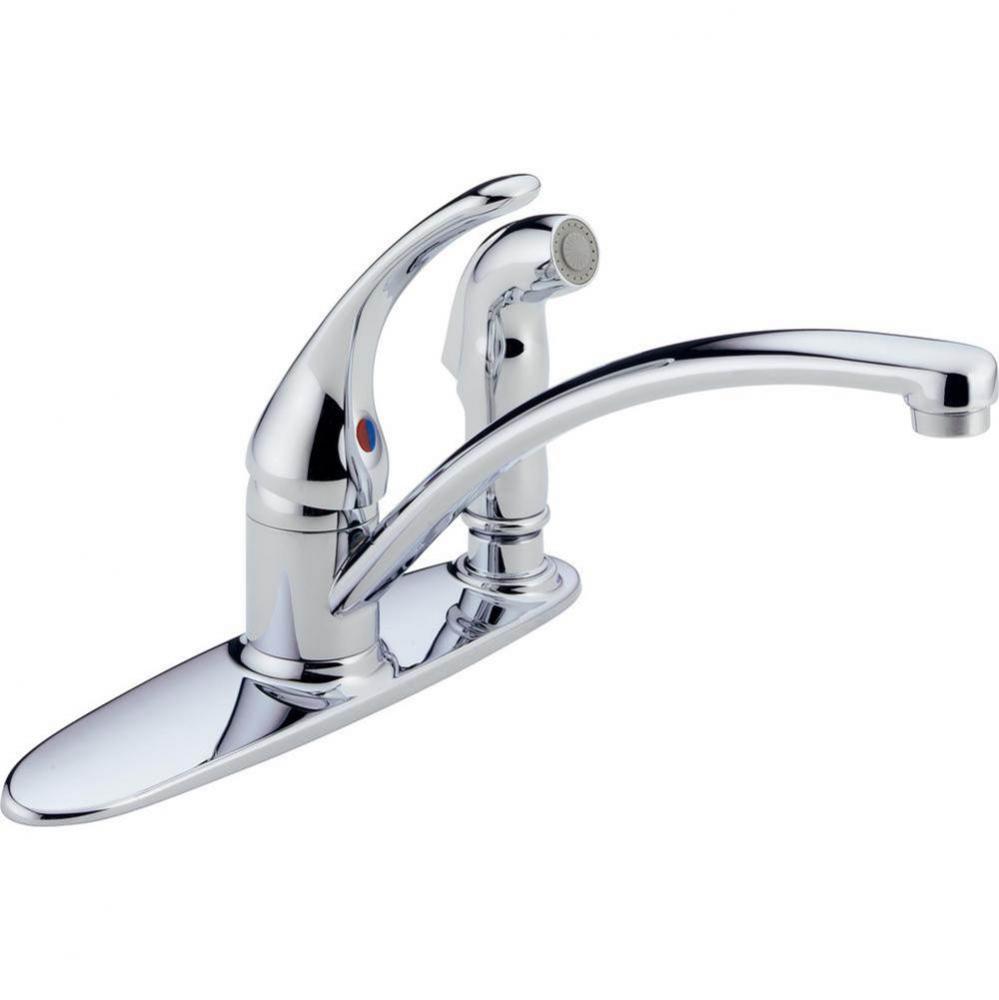 1H Kitchen Deck Faucet W/Sprayer