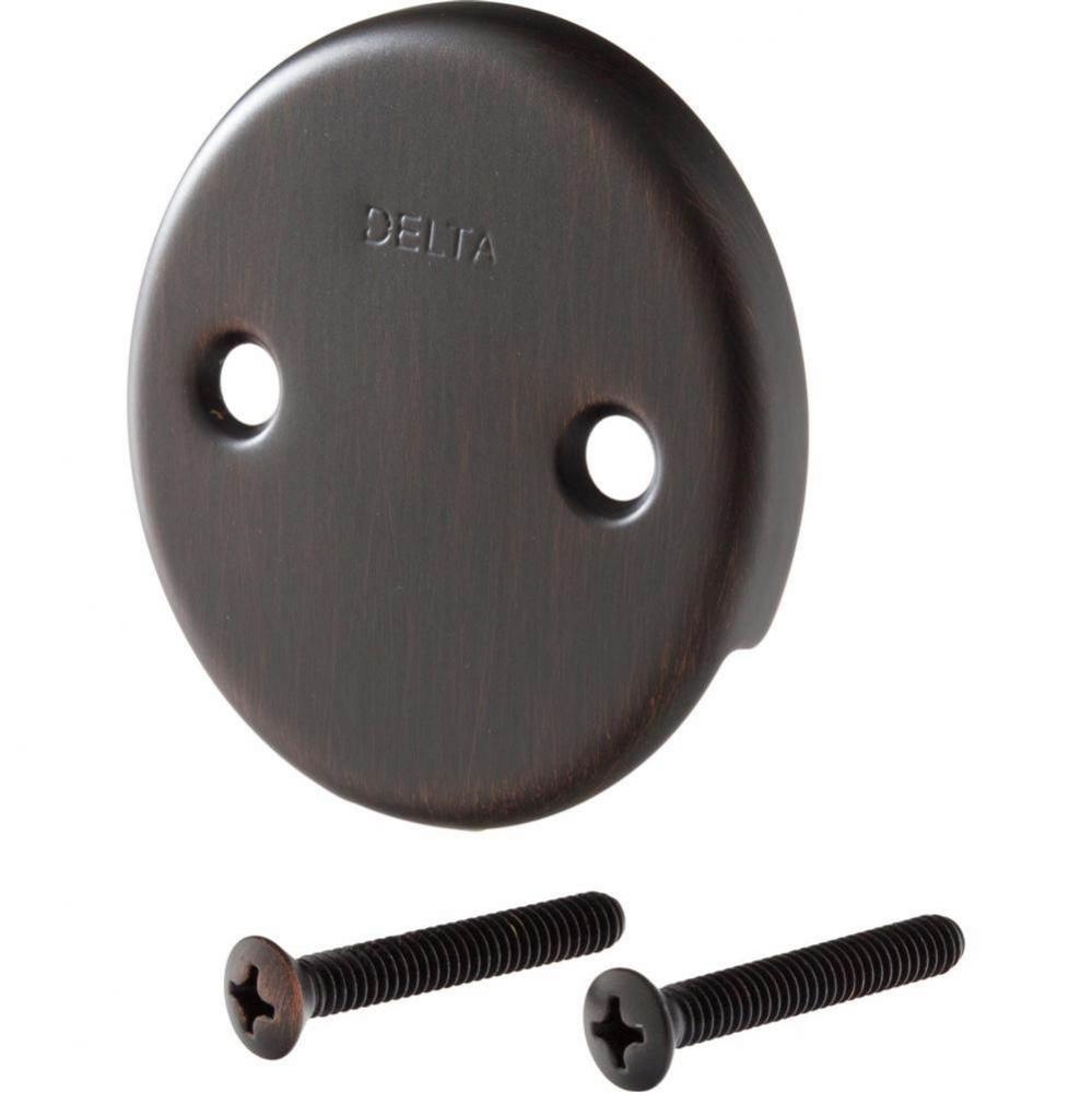 Other Overflow Plate & Screws - No Trip Lever