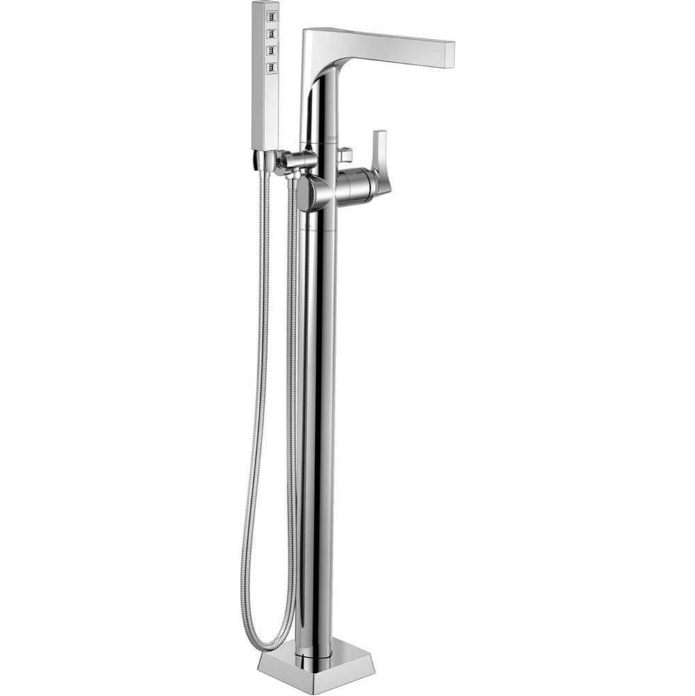 Zura® Single Handle Floor Mount Tub Filler Trim with Hand Shower