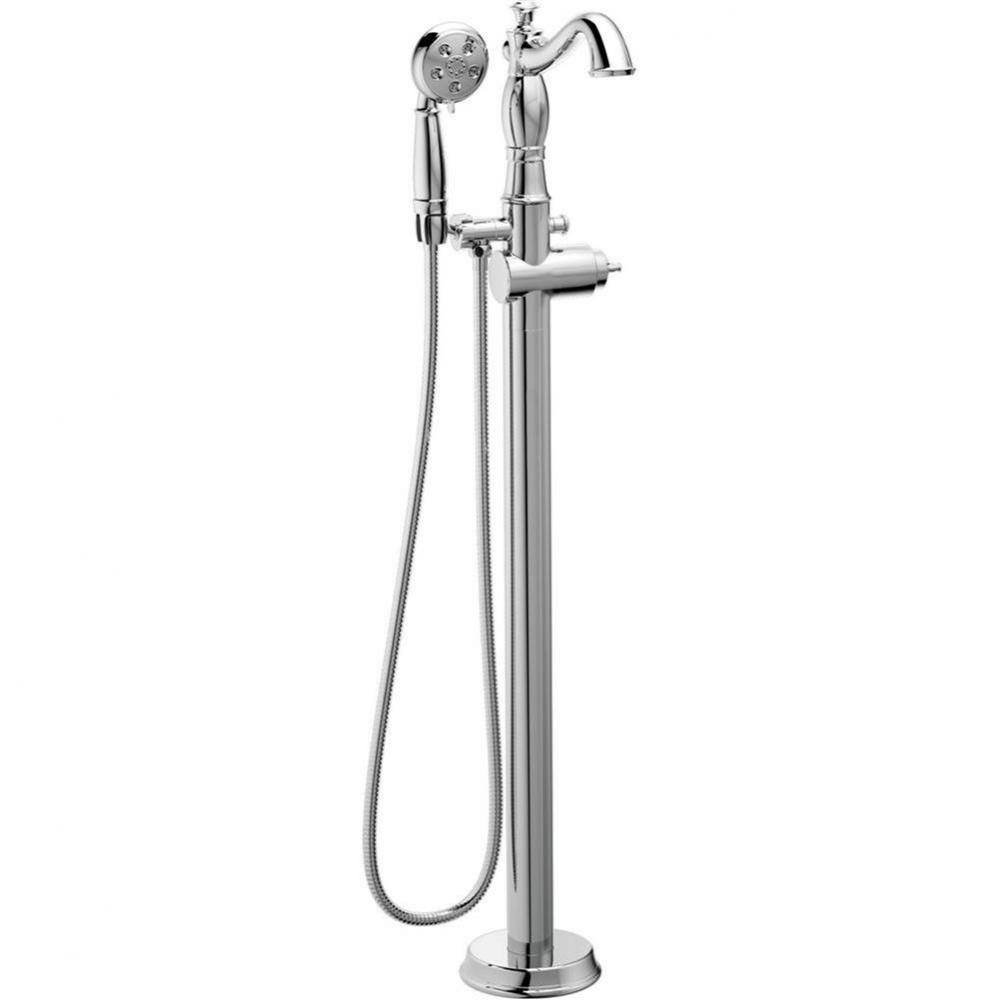 Cassidy™ Single Handle Floor Mount Tub Filler Trim with Hand Shower - Less Handle