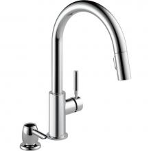 Delta Canada 19933-SD-DST - Single Handle Pull-Down Kitchen Faucet With Soap Dispenser
