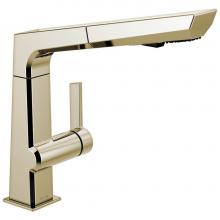 Delta Canada 4193-PN-DST - Single Handle Pull-Out Kitchen Faucet