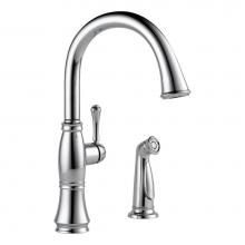 Delta Canada 4297-DST - Delta Cassidy Single Handle Kitchen Faucet With Spray