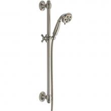 Delta Canada 51308-SS - Universal Showering Components H2OKinetic®3-Setting Slide Bar Hand Shower