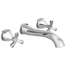 Delta Canada T35766LF-PR-WL - Stryke® Two Handle Wall Mount Bathroom Faucet Trim Without Pop-Up Drain