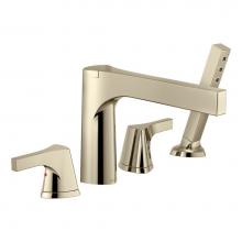 Delta Canada T4774-PN - 4-Hole Roman Tub With Handshower