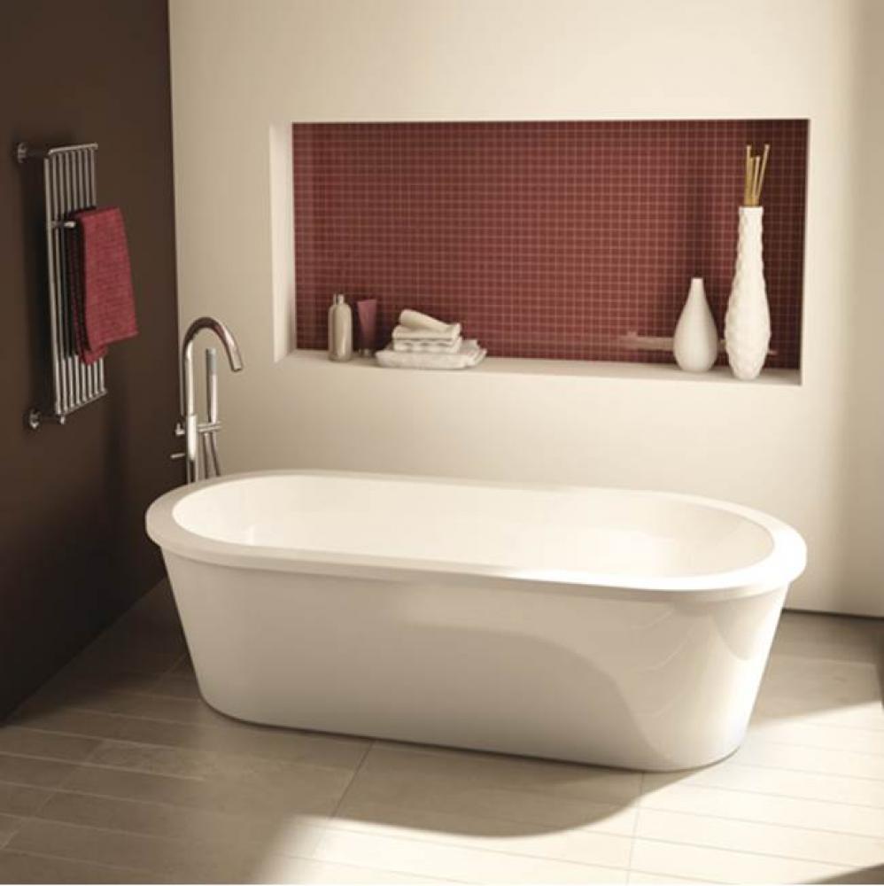 ARIA TRANQUILITY 60 TUB/6032/WHITE/CHR & BR NK DRAIN COVER