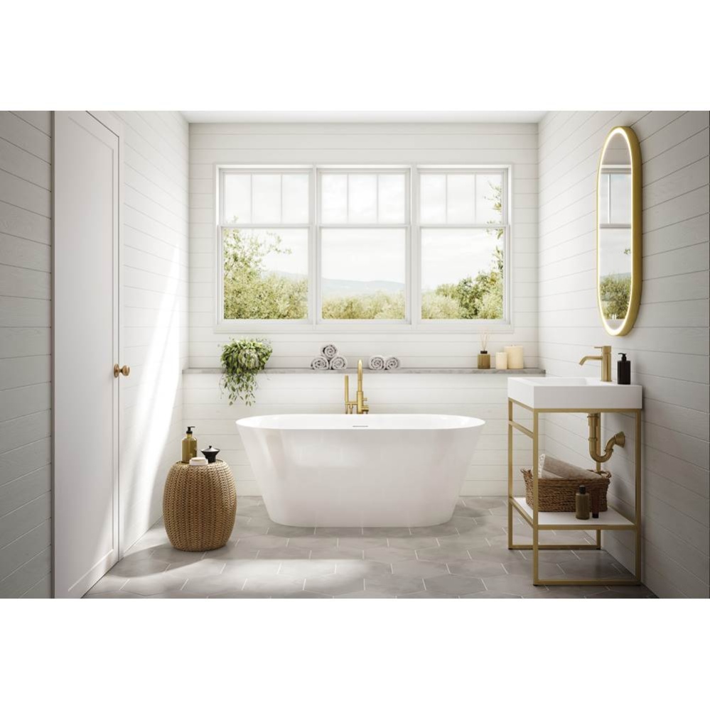 ARIA CADENZA TUB/5930/WHITE/WHITE DRAIN COVER