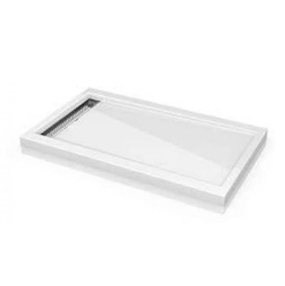 QUAD BASE LINEAR DRAIN/3260/WHITE/CHROME