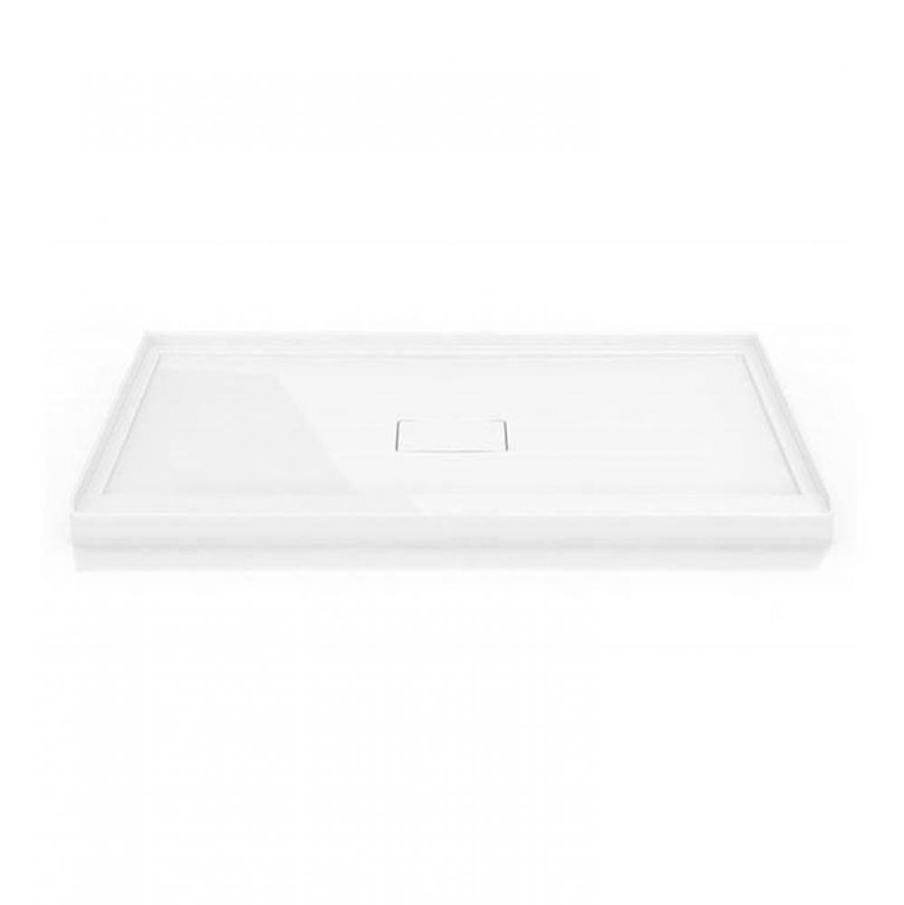 FLANGED BASE W/DRAIN COVER 3-FLANGE/4836/WHITE