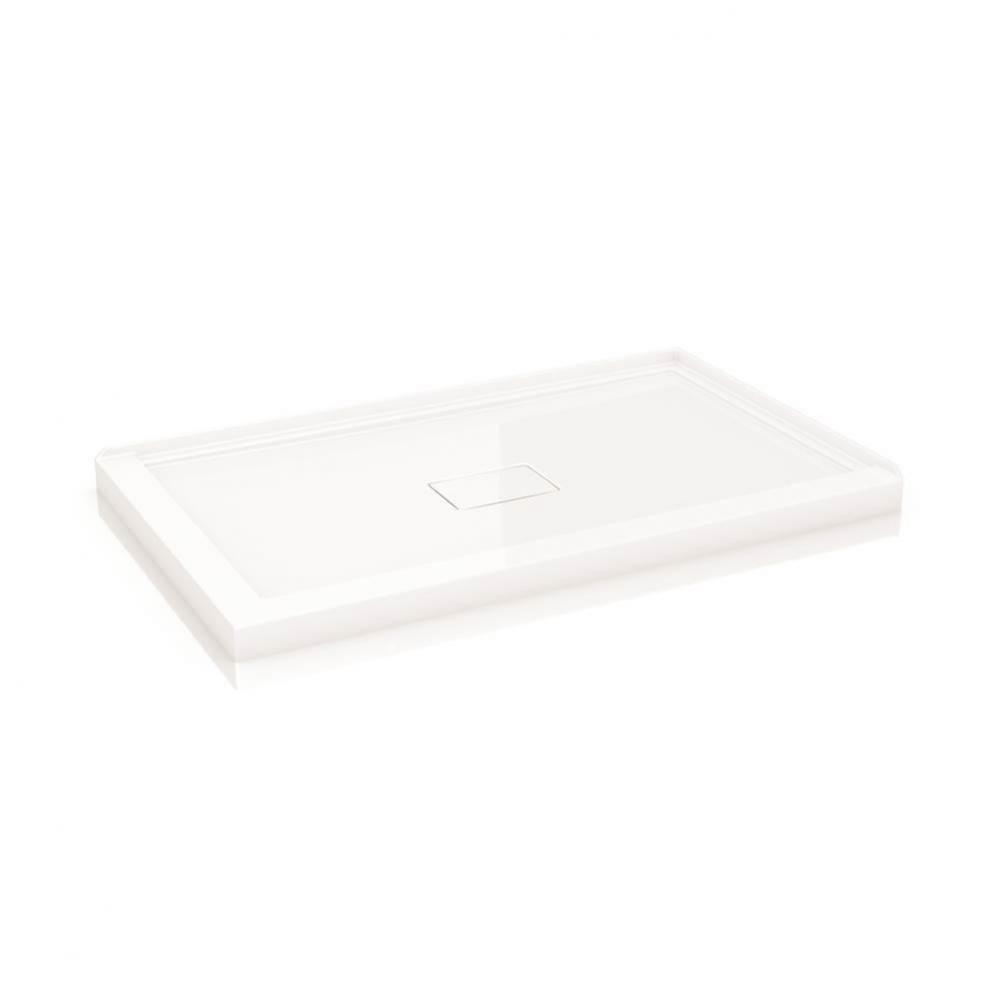 FLANGED BASE W/DRAIN COVER 2-FLANGE/5436/WHITE/RIGHT