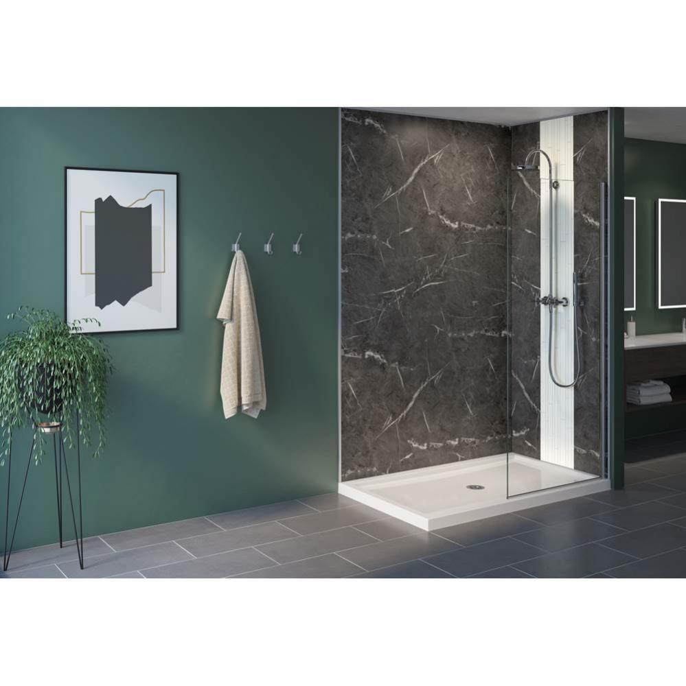 FIBO 2 SIDED WALL PANEL KIT 48X38, BLACK MARBLE