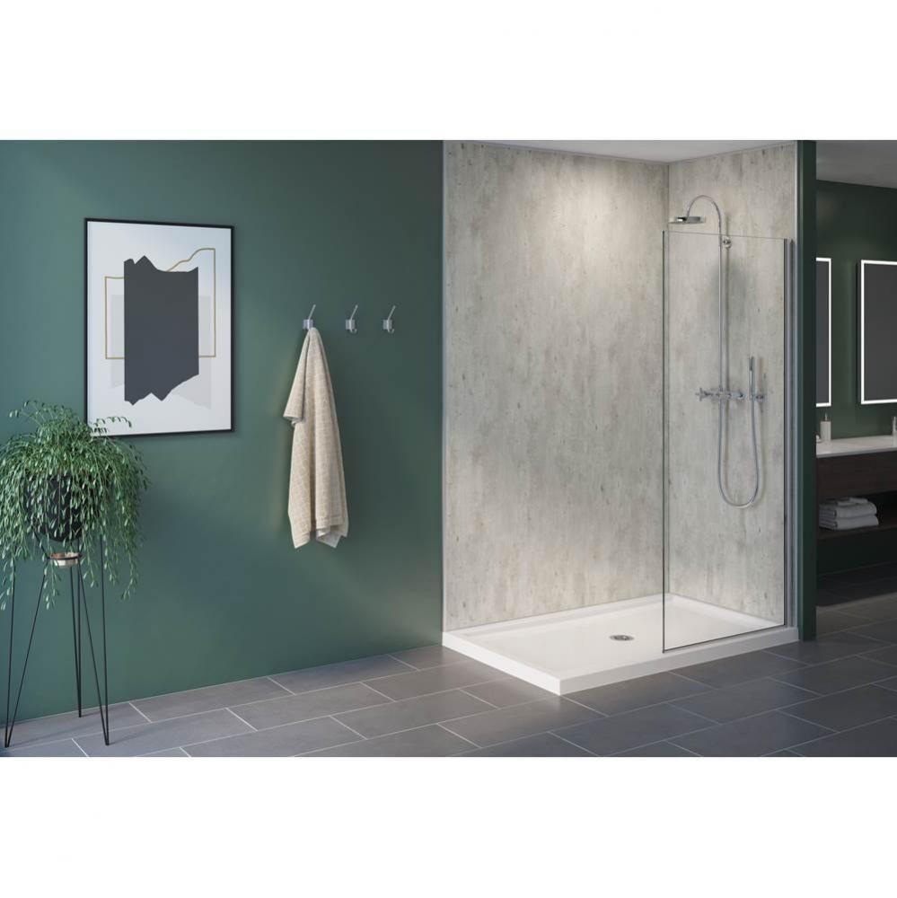 FIBO 2 SIDED WALL PANEL KIT 48X38,CRACKED CEMENT