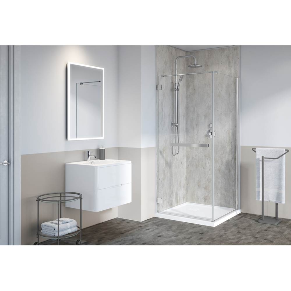 Fibo Corner, 94.5'' H Shower Walls