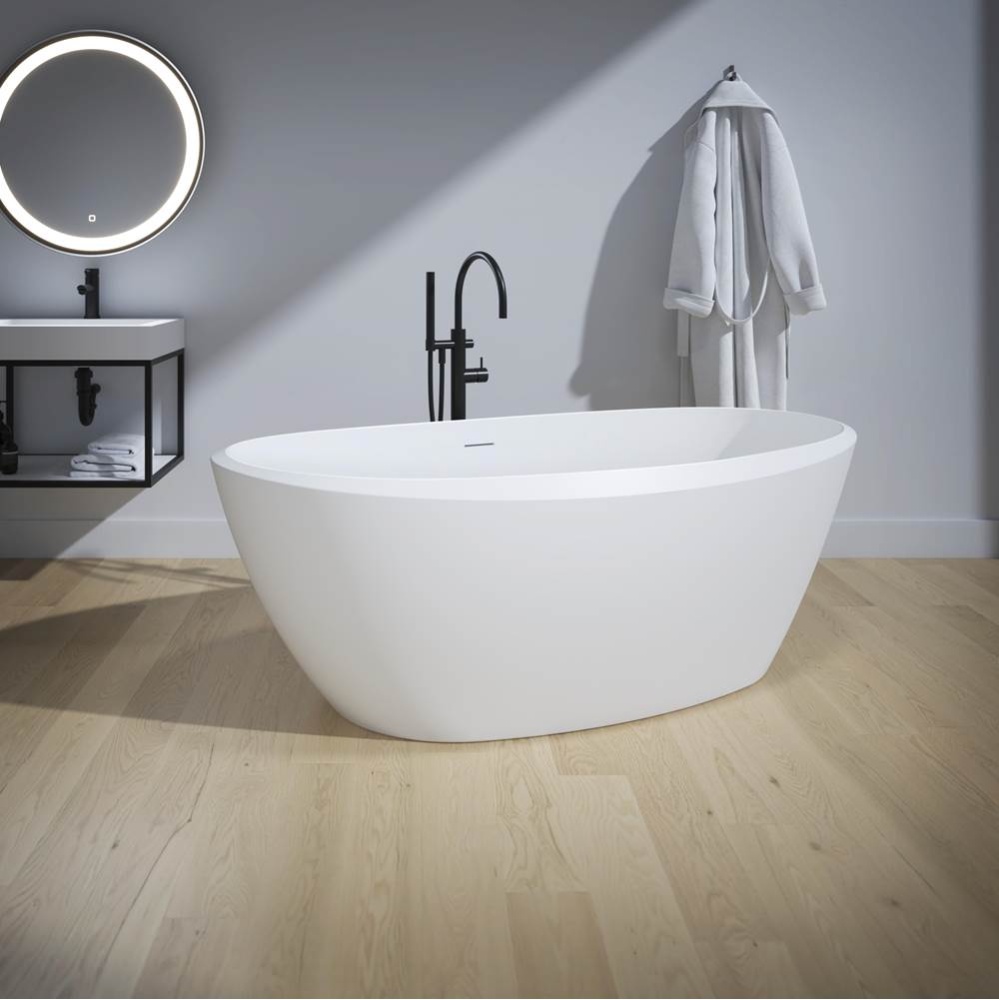 ARIA STONE GIA TUB/66 X 33 /SOLID SURFACE/MATTE WHITE
