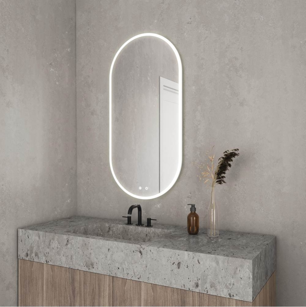 HALO PLUS OBLONG MIRROR 20''W X 39''H +DEFOG +LIGHT +TOUCH