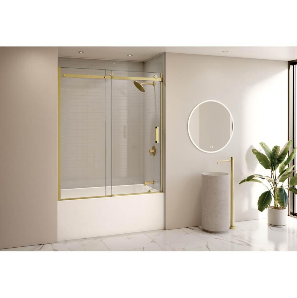 HORIZON TUB 60W/BRUSHED GOLD/RIGHT/SEKUR+