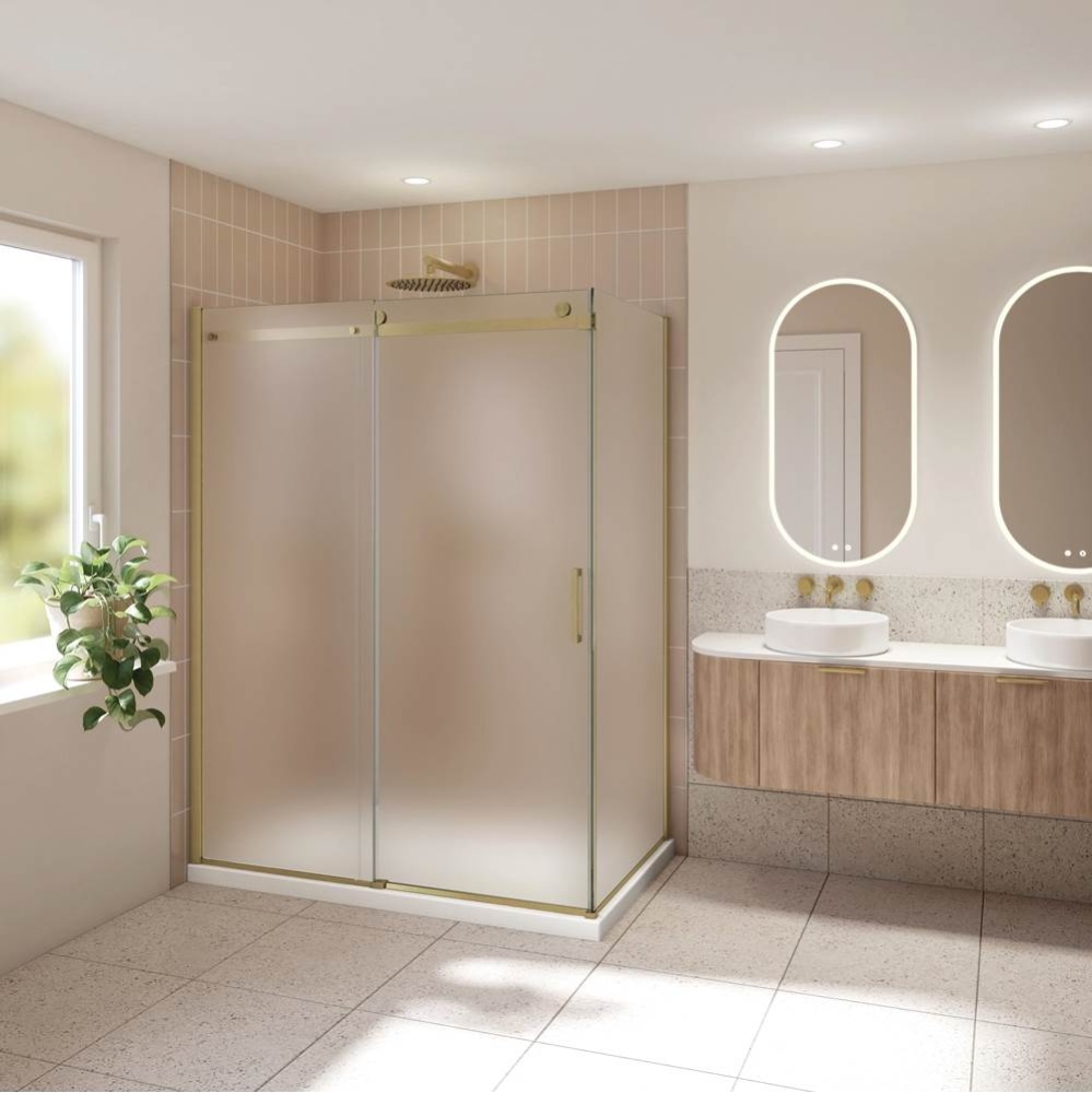 HORIZON 2SIDED/48x36/L INL x L RET/BRUSH GOLD/79H/MIST SKR+