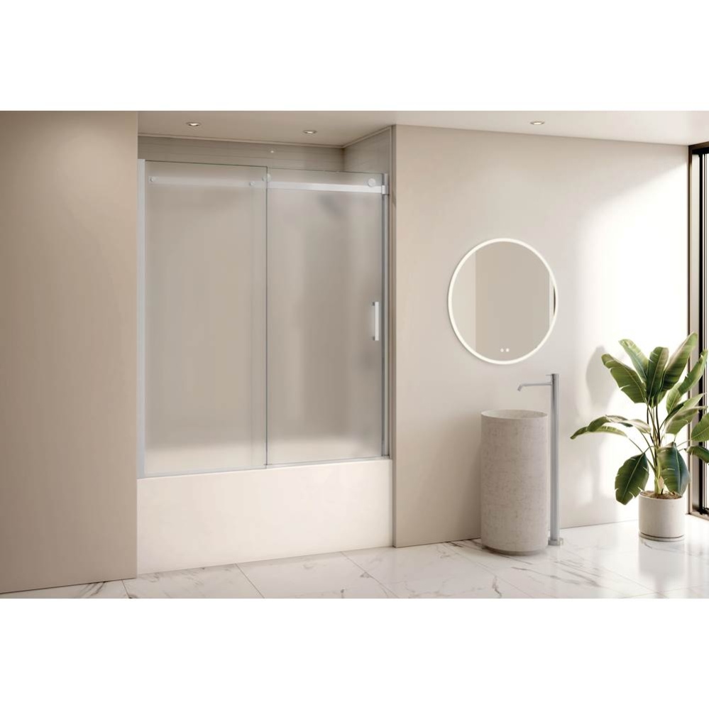 HORIZON TUB 60W/BRUSHED NICKEL/RIGHT/MIST SKR+