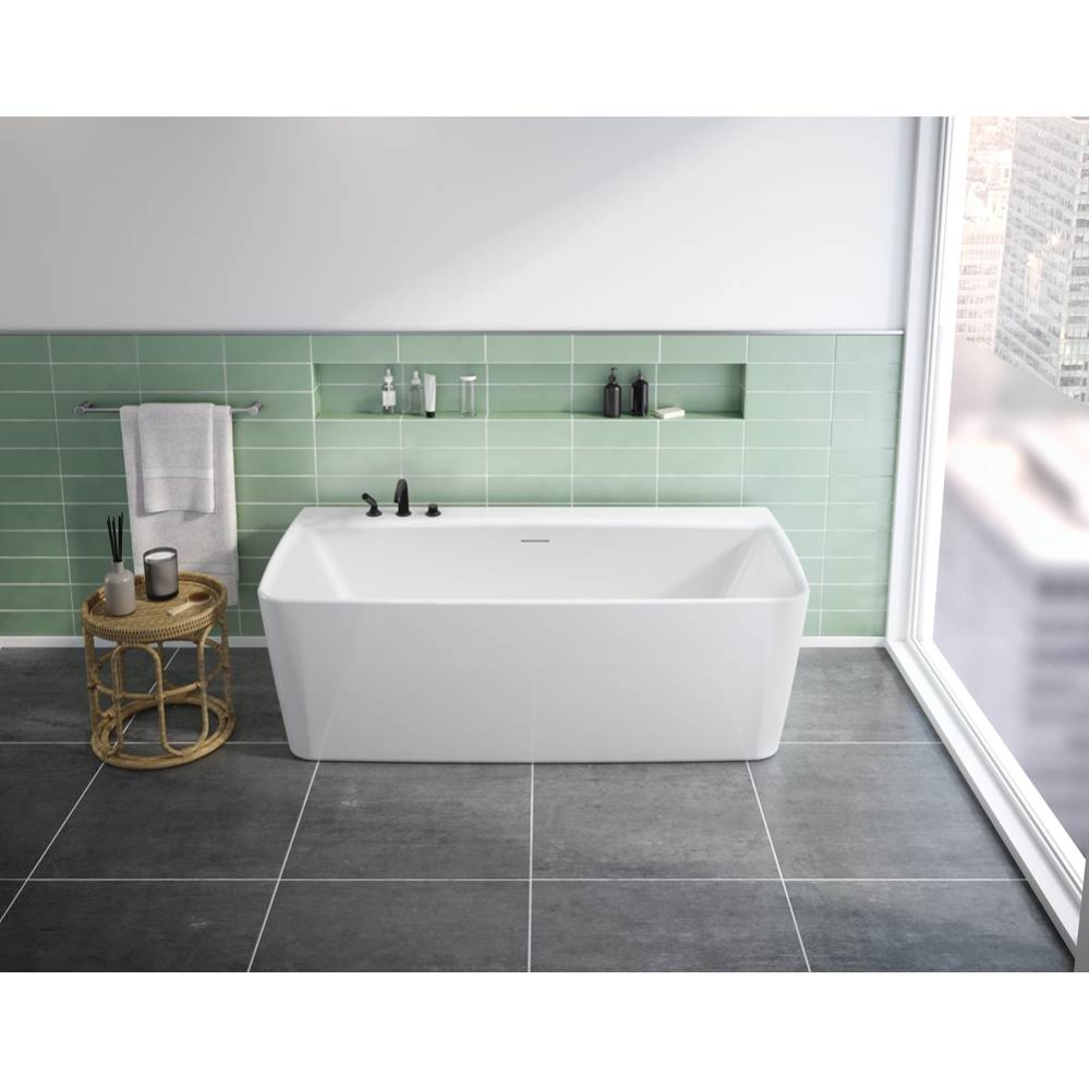 OPUS SONORO PLUS TUB/6731-WHITE/WHITE DRAIN COVER