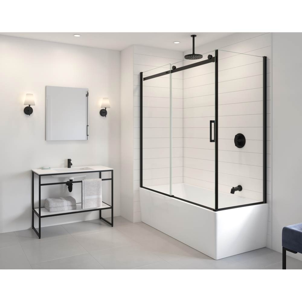 LUNA STAK VANITY/COUNTERTOP NO APRON /24'' WIDE/SQUARE/WHITE