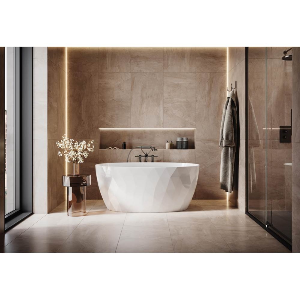 ARIA TONNETZ TUB/5531/WHITE/WHITE DRAIN COVER