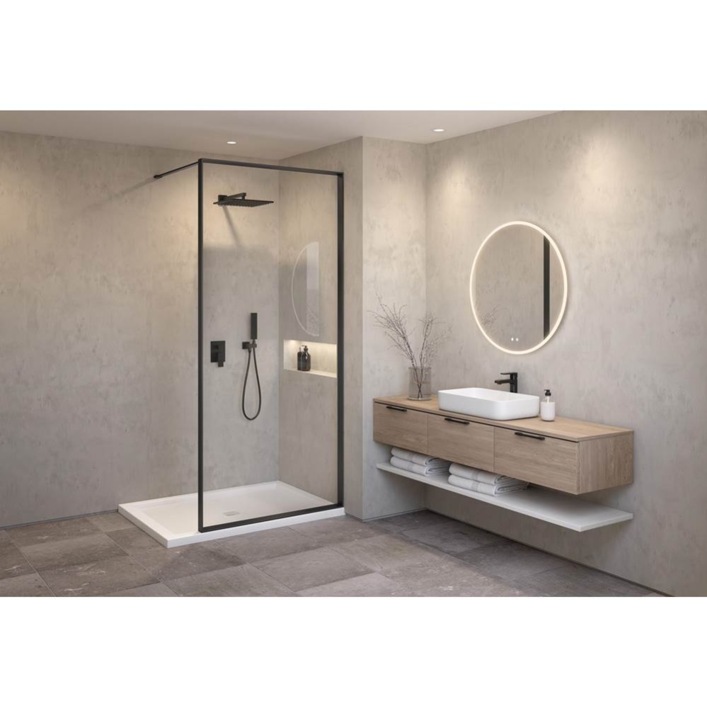 VESPERO SHIELD 33/BLACK FRAME/CLEAR GLASS/79''