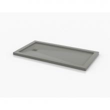 Fleurco Canada ATAM3260-16 - TAVIA BASE /SMOOTH TEXTURE /32 x 60 /STONE GREY /WITH METAL GRID