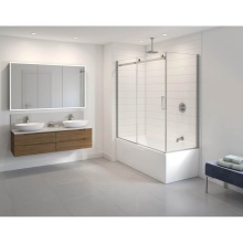 Fleurco Canada NHST260L30L-25-40 - HORIZON TUB 60 x 30/BRUSHED NICKEL/LEFT/SEKUR+