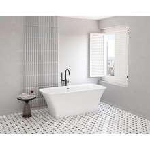 Fleurco Canada BTLY6631-18MG - ARIA STONE LYS TUB, 6631, WHITE GLOSS INT/MAT EXT