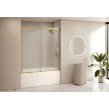 Fleurco Canada NHST60-12-80L - HORIZON TUB 60W/BRUSHED GOLD/LEFT/MIST SKR+