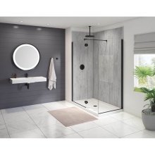 Fleurco Canada VQRXS2434-33-40-79 - EVOLUTION 2-SIDED ROUND SHIELD/24x34/79H/10MM/MATTE BLACK