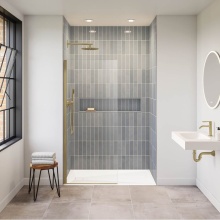 Fleurco Canada VSXS30-12-40-79-1 - STATION SHD/28.5x79/GOLD/CLR 10MM,2x SIDES W/ MICROTEK