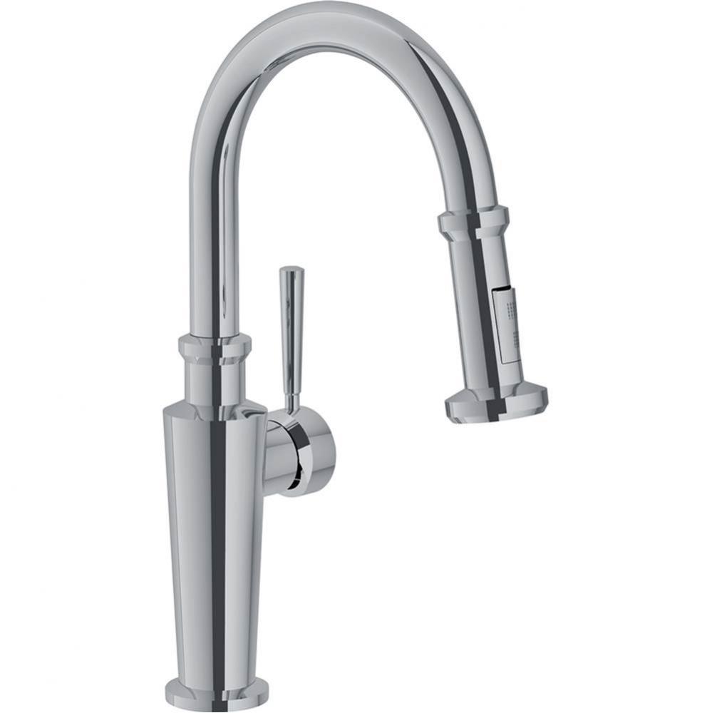 Absinthe 16 Tall Pull Down Prep Faucet, Polished Nickel Finish