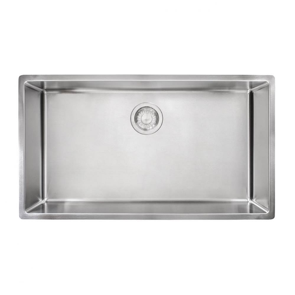 Cube Workcenter 31.5-in. x 17.7-in. 18 Gauge Stainless Steel Undermount Single Bowl Kitchen Sink