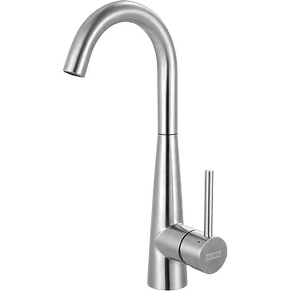 Steel Pull Down Bar Faucet With Swivel Spout, Side Lever Handle -Ss