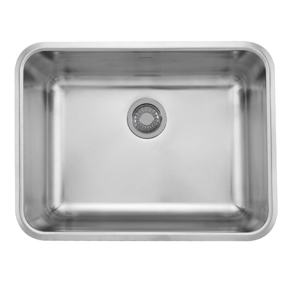 Grande 24.75-in. x 18.7-in. 18 Gauge Stainless Steel Undermount Single Bowl Kitchen Sink - GDX1102