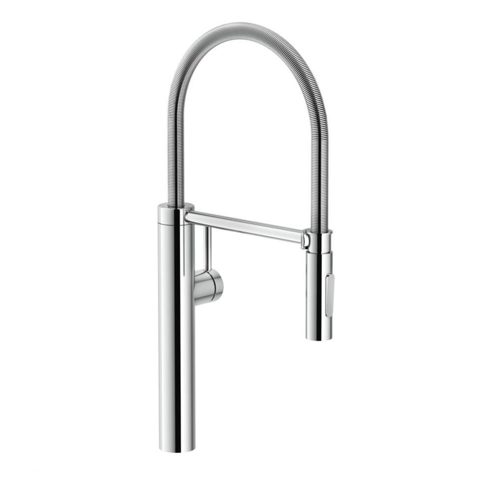 Pescara Kitchen Faucet, 21 5/8 Tall Pull Down, Polished Chrome Finish