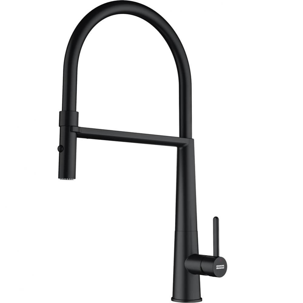 Icon 18-in Single Handle Semi-Pro Kitchen Faucet in Matte Black, ICN-SP-MBK
