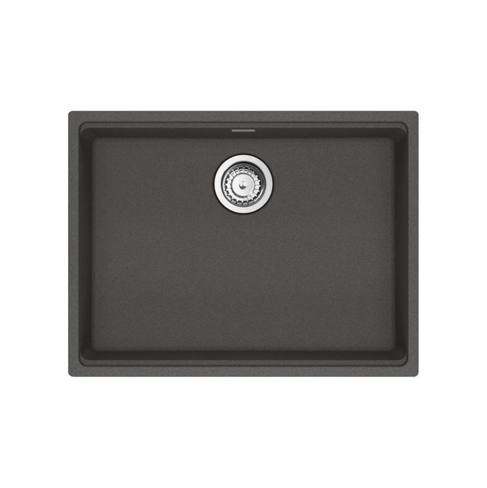 Maris Undermount 25-in x 18.94-in Granite ADA Single Bowl Sink in Slate Grey