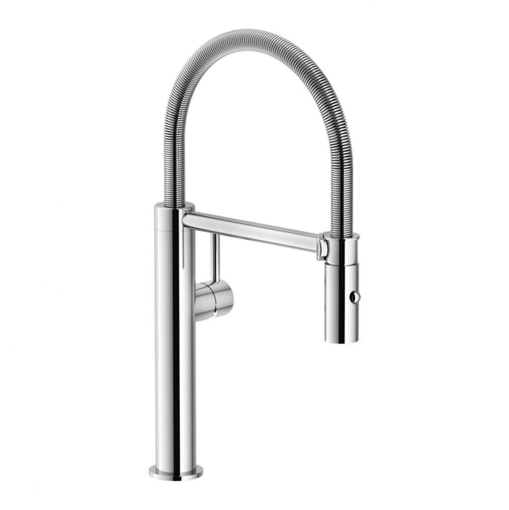Pescara Kitchen Faucet, 16 1/2 Tall Pull Down, Polished Chrome Finish
